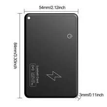 Wallet Tracking Card, Wireless Charging Location Tracking, Waterproof GPS Locator, Works With Find My App Tracker For IOS EACF - A - View 7