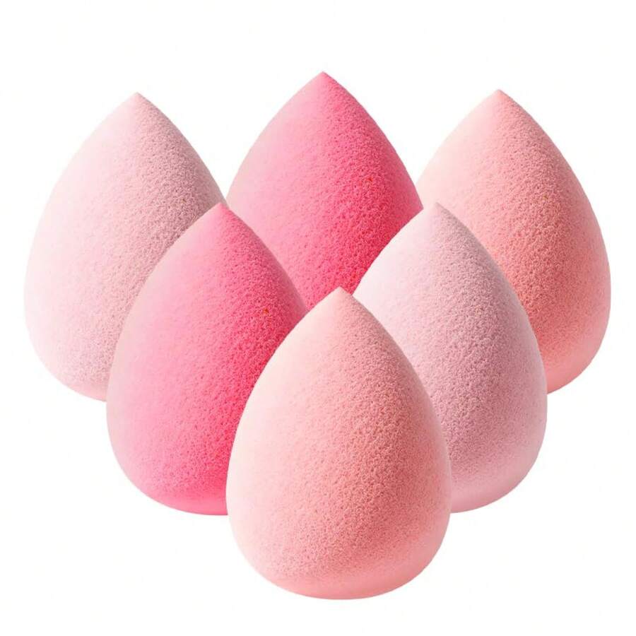 Practical 6 Pcs Latex-Free Makeup Sponge Set, Soft For Foundation, Concealer & Daily Makeup - 1 - Xem 1