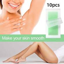 10 tiras de cera para la cara, adecuadas para todo tipo de piel, kit de depilación rápido y sin dolor - Multicolor - Ver 13