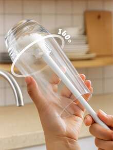 2/5/10件装长柄无死角杯刷，适用于水壶、奶瓶、茶壶等清洁，亦可作奶瓶刷，厨房清洁工具 - 多色 - 查看 11