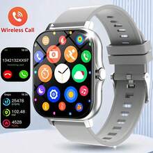 Smartwatch, 1.83-Inch Multifunctional Sports Smartwatch, Featuring Wireless Calling/Music, Message Notifications, Pedometer, Sedentary Reminders, And Multiple Watch Face Wallpapers. Suitable For Both Men And Women, Compatible With Android And IOS. Perfect As A New Year Gift. - View 12