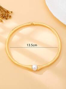 1pc Fashionable Retro Personalized High-End Inlaid Classic Pearl Elegant Elegant Old Money Style Spring Choker - Multicolor - View 6