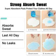 Pack Sports Sweat Absorbing Pads, Ultra-Thin Breathable Invisible Sweat Absorber, Unisex Underarm Pads, Comfortable Odorless Sweat Proof, Sweat Absorbing Pads (5.1" X 3.5") - Multiple Styles - View 5