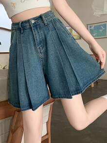 Women Shorts - Blue - View 7
