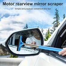 Durable Choice | Stainless Steel Retractable Windshield Wiper, Efficient Water Removal, Car Rearview Mirror Glass Cleaning Assistant - Car Rearview Mirror Wipers - View 9