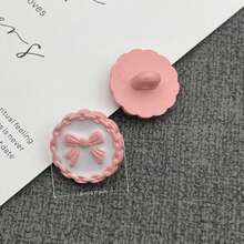 10/16/24 chiếc cúc nhựa tròn nhiều màu sắc dễ thương hình nơ, kích thước 1.8cm/0.71inch, thích hợp để đan len, may quần áo DIY, thủ công mỹ nghệ, đồ dùng nghệ thuật, phụ kiện may vá. - cung tròn - Xem 19