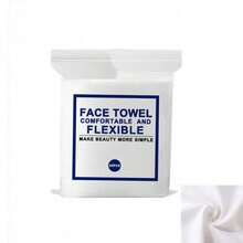 25/50/100片装 8英寸 x 8英寸 超柔软一次性卸妆湿巾，植物纤维材质，适用于面部，适合敏感肌肤，旅行必备，方便卸妆，加厚柔软 - 彩色 - 查看 14