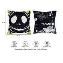 Disney Cojín Reversible Jack Night - Negro - Ver 7