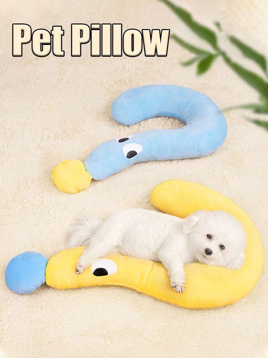 Small Plush Pillow For Pets, Soft And Fluffy Cat Pillow, Suitable For Deep Sleep And Neck Protection Of Pets,Suitable For Cats And Small Dogs To Use Dog Stuff,Puppy Keep,Cat Stuff,Perfect For Dogs And Cats To Sleep On - Multicolor - View 1