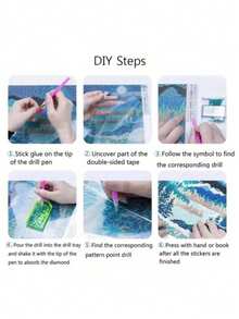 SpongeBob SquarePants Tranh đính đá toàn bộ bề mặt, có khung, tự làm, đính đá lấp lánh, tranh thủ công đóng khung ảnh, quà tặng sáng tạo, tranh giáo dục. - đồ trang trí - Xem 5