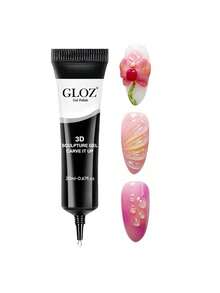 GLOZ 20ml 3D 雕塑凝膠，適用於美甲設計與 DIY 美甲 - 透明凝膠指甲油，可用於繪畫、塑形、雕塑與美甲裝飾 - 無色 - 查看 10