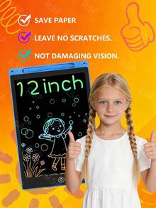 12-Inch LCD Writing Tablet | Reusable, No Blue Light, One-Click Erase Drawing Board, Ideal For Board Games, Perfect As School And Party Gift - Multicolor - View 7
