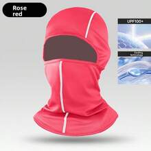 Outdoor Cycling Skiing Cold And Warm Insulation Dust Mask Head Cover Scarf Sand Proof Neck Protection Head Cover - 粉色 - 查看 3