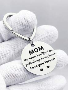 Mother's Day Gift "You'll Always Be My Home" Heart Shaped Keychain, Sentimental Accessory, Commemorative Party Keychain - View 2