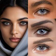 Lalens Christmas Green Color Contact Lenses, Natural Green Contact Lenses, Contact Lenses, Makeup Contact Lenses, Eye Makeup, Soft Contact Lenses, Contact Lenses, Blue Contact Lenses, Blue Lens, Green Lens, Suitable For Dates And Daily Wear, Fashion Contact Lenses, Halloween Costume Cosplay - Hidrocor Graphite - View 9