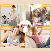 6/9 Peças Super Fofos Brinquedos de Apertar em Formato de Pata de Gato/Decorações com Lantejoulas Degradê Multicoloridas em Formato de Pata de Gato/Entrega de Cores Aleatórias Misturadas/Brinquedos de Apertar de Plástico Macio/Adequado para Diversos Presentes de Feriados, Festas de Aniversário Familiares, Presentes de Páscoa, Embalagem Aleatória - Multicolorido - Visão 5