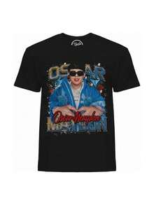 Camiseta con collage de Oscar Maydon - Negro - Ver 6