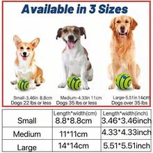 1 pieza Pelota interactiva para mascotas que hace ruido, juguete de persecución para mascotas, pelota de entrenamiento de IQ para perros, juguete de masticación para perros, suministros de entrenamiento de contacto, adecuado para perros de tamaño grande y mediano - Multicolor - Ver 7