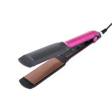 专业陶瓷直发器，插电式加热，快速调温，适合家庭和沙龙使用，护发礼品 - 玫紅色 - 查看 8