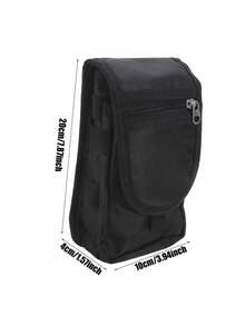 1个【大容量多功能腰包】男士多功能腰包大容量钱包手机包多用途工具包翻盖卡包 - 彩色 - 查看 4