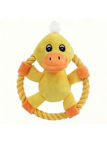 Wang Meow Pet Đồ chơi cho chó có nút thắt phát ra tiếng kêu, được thiết kế như một chiếc đĩa bay có nút thắt phát ra tiếng kêu, đồ chơi ném và nhặt cho chó, thiết kế ném và nhặt tương tác có tiếng kêu, cấu trúc bền chắc, chống cắn giúp làm sạch răng và phù hợp với chó cắn mạnh, trò chơi huấn luyện ngoài trời. - Nhiều màu - Xem 13