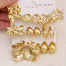 2-8 Pairs Of High-Quality Fashionable Women's Earring Sets, Including Petals, Shells, Bows, And Water Droplet Elements - Elegant Encounter Style, Perfect For Daily Wear, Dates, Parties, Outings, And Gifts (Preferred Gifts: Mothers And Close Friends) - Shape - View 1