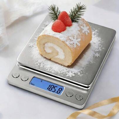 SOKANY Básculas de alta precisión para alimentos, básculas de cocina inteligentes y básculas de repostería multifunción que admiten la conversión de múltiples unidades con solo pulsar un botón, con funciones de recuento incorporadas y puesta a cero con un solo toque, equipadas con pantalla LCD de alta definición, superficie de acero inoxidable, resistente al desgaste y duradera, adecuada para ingredientes alimentarios, envasado de frutas, medición de repostería y otros escenarios, para satisfacer las necesidades de pesaje preciso de cocinas familiares, entusiastas de la repostería y pequeños comerciantes.