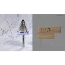 Newdeli 1/4 Inch Shank Rabbet Router Bit 1/8 Height With 6 Bearings Set 3/8 1/2 5/8 3/4 7/8 1-1/8 Bearings Wood Biscuit Slot Cutters - Chiều cao 1/8 inch, 6 vòng bi, chuôi 1/4 inch. - Xem 7