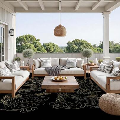 1 tấm thảm kiểu Trung Quốc mới với họa tiết Rồng Vàng và Phượng Hoàng trên nền đen. Chất liệu nhung nặng khoảng 850 gram, độ dày khoảng 0,6 cm. Thảm có khả năng chống mài mòn/chống trơn trượt/dễ vệ sinh. Có nhiều kích cỡ để lựa chọn. Thích hợp cho nhà bếp/phòng khách/phòng ăn/phòng ngủ/ban công/phòng tắm/phòng học và các không gian khác. Đây là sự lựa chọn hoàn hảo cho trang trí nhà cửa.