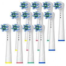 16/12/4pcs Professional Toothbrush Replacement Heads, Suitable For Models Including Pro 1000, 500, 1500, 100, 7500, DB4010, 360, 400, 8000, 7000, 3000, 6000, 300, 9600, 2000 And 4000. - Multicolor - View 12