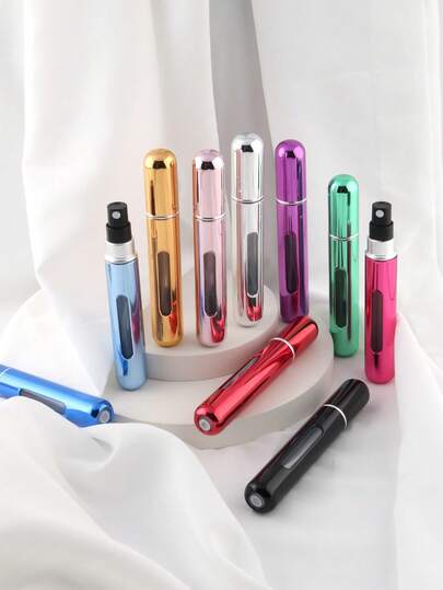 1 Stück 8ml nachfüllbare Parfümzerstäuber Flasche, Nachfülldesign an der Unterseite, praktisch zum Mitnehmen von Parfüm unterwegs, wiederverwendbare Sprühflasche, geeignet für Strand, Reisen, unisex