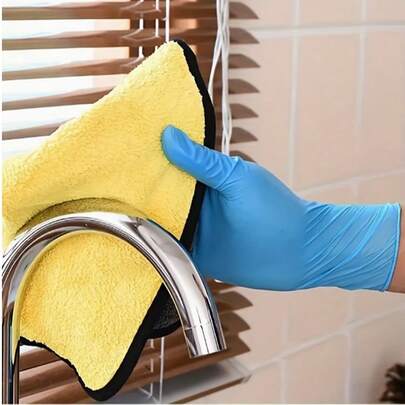 100pcs Disposable Nitrile Gloves, Super Durable Non-Medical Gloves For Household Cleaning, Hair Dyeing, Nail Art, And Pet Bathing, Oil-Proof And Tear-Resistant, Comfortable Fit For Daily Use, Ideal For Cleaning, Beauty, And Pet Care, Great For National Day, Bathroom, Scalp Massage, Back To School, Travel Vacation And Daily Life, Holiday Gift For Family And Friends