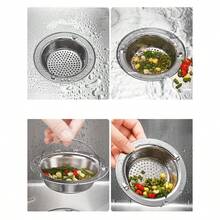 1pc Drain Hair Catcher With Handle, Stainless Steel Circular Drain Cover For Shower, Anti Sink Clogging, Floor Cover Shower Drain Hair Outlet Filter, For Bathroom Tub And Kitchen, Bathroom Tools Home Bathroom Decor Fall Decor Back To School - 多色的 - 查看 11