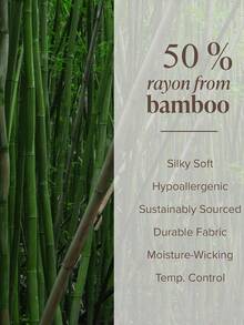50%竹纤维粘胶凉爽床笠，适合夏季使用，16英寸深口袋设计，适用于单人床、双人床、大号双人床、特大号双人床、加州特大号双人床。 - 白色 - 查看 6