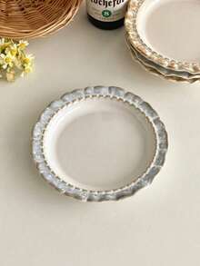 陶瓷花卉骨瓷盘，法式复古甜点盘，水果盘，蛋糕盘，家用餐具 - 彩色 - 查看 9