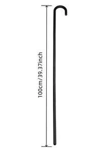 1pc All Black Cane Prop, Suitable For Theme Parties, Halloween Costumes And Other Occasions - Multicolor - View 4