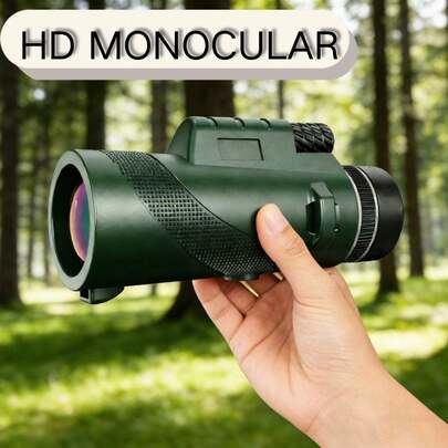 80X100mm Adult Monocular Telescope, High Definition Portable Telescope With Green Coated Objective Lens, Powerful Performance And Excellent Image Quality, Suitable For Camping, Birdwatching, Hiking And More Outdoor Activities