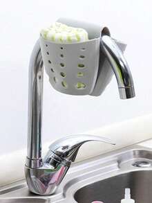 1个厨房水槽海绵沥水袋，单包装，厨房和家用收纳架 - 彩色 - 查看 4