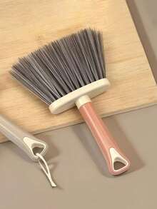 1pc Multi-Functional Gap Cleaning Brush, Window Sill Keyboard Dust Removal Cleaning Tool, Powerful Home Deep Cleaning Tool - Beige - View 6