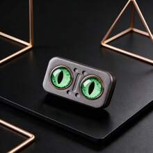 Premium Metal Fidget Toy With Cat Eye Design - Reversible Slider Stress Relief Toy For Adults, Portable EDC Fidget Gadget For Anxiety Relief, Focus Improvement, And Office Desk Decompression, Unique Alternative With Smooth Tactile Feedback, Perfect For Stress Management And Sensory Play - متعدد الألوان - مشاهدة 1