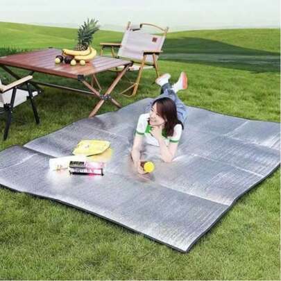 1pc 200cm*200cm, 200cm*150cm, 200cm*100cm Camping Mat, Tent Mat, Foldable Picnic Beach Blanket, Portable Outdoor Picnic Mat For Backpacking, Hiking