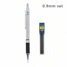 Metal Mechanical Pencil Set With Pencil Grip Leads Art Drawing Student Office Supplies 0.5/0.7/0.9/2.0mm Automatic Pencil - Sets - View 14