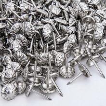 Upholstery Tacks For Decorative, Furniture Tacks Nails For Upholstery Decorative, 7/16 Inch Upholstery Nails For Furniture DIY Decorative, Daisy Upholstery Tacks Silver,100PCS - Silver - 查看 6