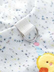 PETCIRCLE 1件宠物衣服，可爱鸭子图案连帽卫衣，适合狗狗和猫咪 - 米色 - 查看 5