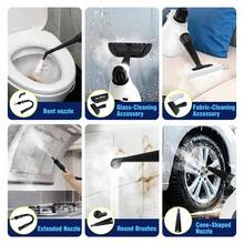 Handheld Steam Cleaner, 12-In-1 Pressurized Portable Steamer With 12 PCS Accessories & 450ML Tank – Heavy-Duty Multi-Surface Deep Cleaning For Home, Car, Bathroom, Tile Grout, Floor, Windows – Chemical-Free, Lightweight, White - US A Type Plug(110-127V) - View 10