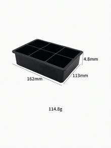 1 Khay làm đá viên hình vuông lớn bằng silicon - Khuôn vuông 6 ô, hoàn hảo cho đồ uống, các buổi họp mặt gia đình và tiệc tùng, làm mát đồ uống, được làm bằng silicon, khay đá silicon. - Nhiều màu - Xem 9