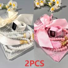 New Bow Organza Bag Set (99 Muslim Prayer Beads + Finger Rosary Counter), Multi-Purpose Counter, Suitable For Men And Women, Ideal For Holiday Gifts, Prayer Counting, Etc. - Multicolor - View 20