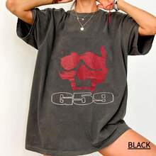 1 Piece G59 GreyFiveNine Tee T-Shirts, Women T-Shirt,Men Tshirt, Premium Unisex Casual Short-Sleeved Tees, Fans A Must-Have For Suitable For Festivals, Parties, Homewear, Daily Commutes, Back-To-School Outfits , Cotton T-Shirts , Versatile Basic Tees, S-5XL Black - màu đen - Xem 9