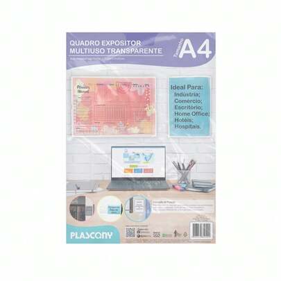 Quadro Expositor Multiuso A4, Plascony
