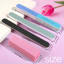 20pcs Nail File & Buffing Block Set, Nail Care Tools Include Square Nail Files & Polishing Blocks, Professional Manicure Nail Tools Kit - Multicolor - View 3